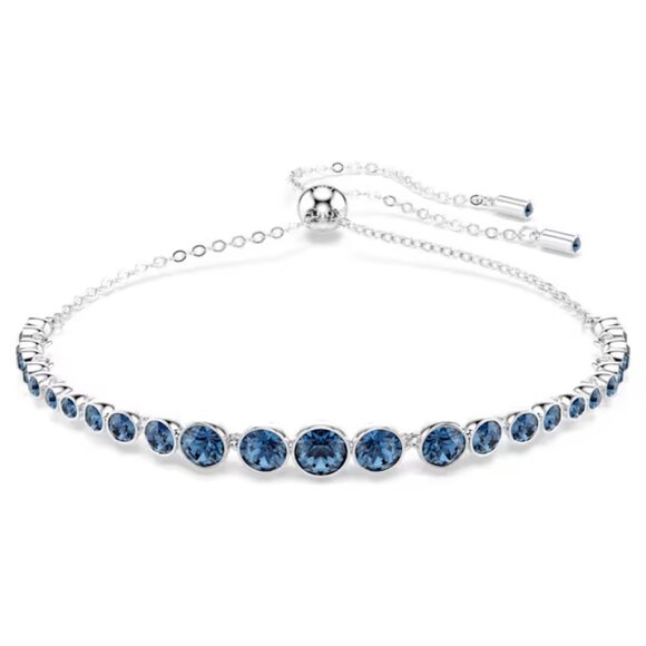 Swarovski Jewelry - SWAROVSKI Imber Emily bracelet Mixed round cuts, Blue, Rhodium plated